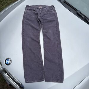 Vtg True Religion Violet Soft Boot Cut Pants Made In USA 34X32.5
